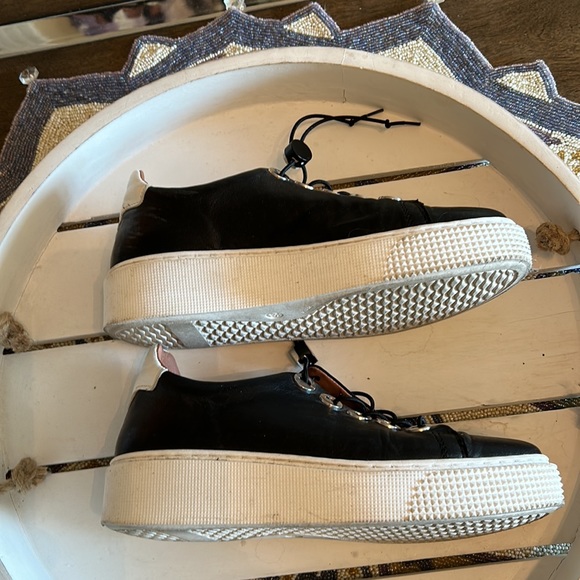 MJUS black leather slip on sneakers size 36 (US 6) - Picture 4 of 10